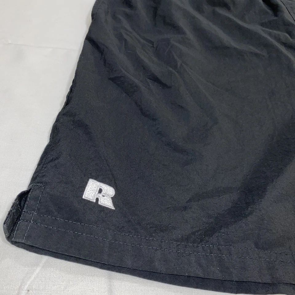 Pantalones Cortos Entrenadores de Gimnasio Russell De Colección Años 70 80 Negros Para Hombre Talla 40 (XL) Foto 2 de 4