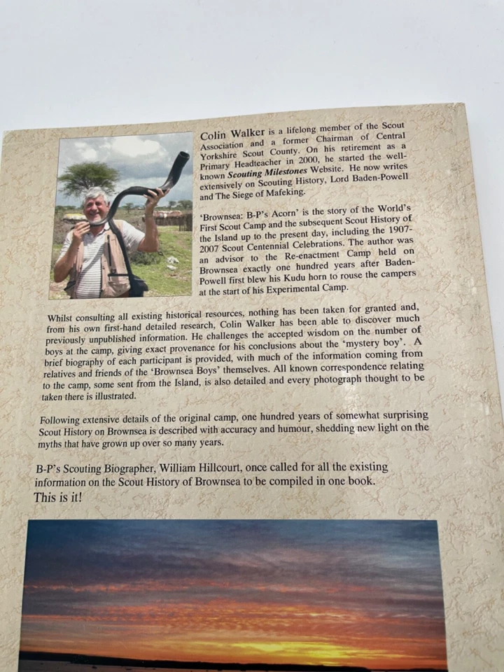BrownSea, BP’s Acorn 1st Boy Scout Camp- Rare-The 1st & Only Book BSA history - Image 3 of 4
