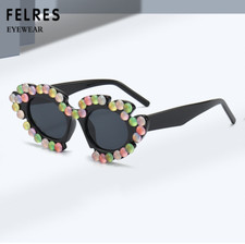 Luxury Oval Sunglasses For Women Outdoor Driving Party Shade Glasses UV400 New