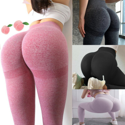 Damen Anti Cellulite Yoga Hose Leggings Kompression Push Up Sports Gym Leggins