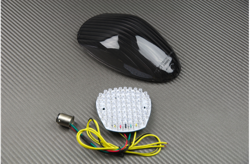 Feu Stop LED Fumé Noir + Clignotants Plug&Play Pour Kawasaki Z1000 / Z-1000 (2010-2013) - Marque Avdbmoto