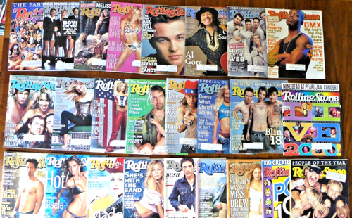 LOT OF 25 ROLLING STONE MAGAZINE COMPLETE 2000 FULL YEAR ISSUES 830-857