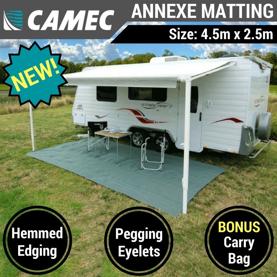 4.5m Camec Caravan Annexe Matting Floor Grey C Mat Annex Flooring