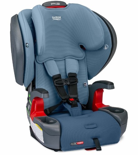 Britax Grow With You Plus ClickTight Booster Car Seat Blue Ombre Safewash New!