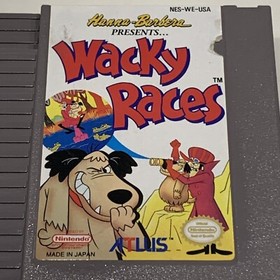Wacky Races (NES, 1992 ATLUS) Authentic Complete CIB Manual TESTED