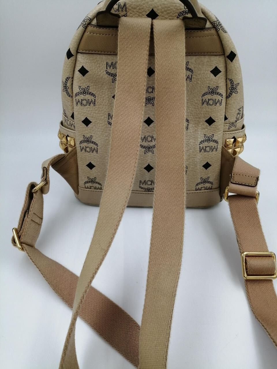 MCM Visetos Side Studs Backpack Monogram Backpack… - image 8