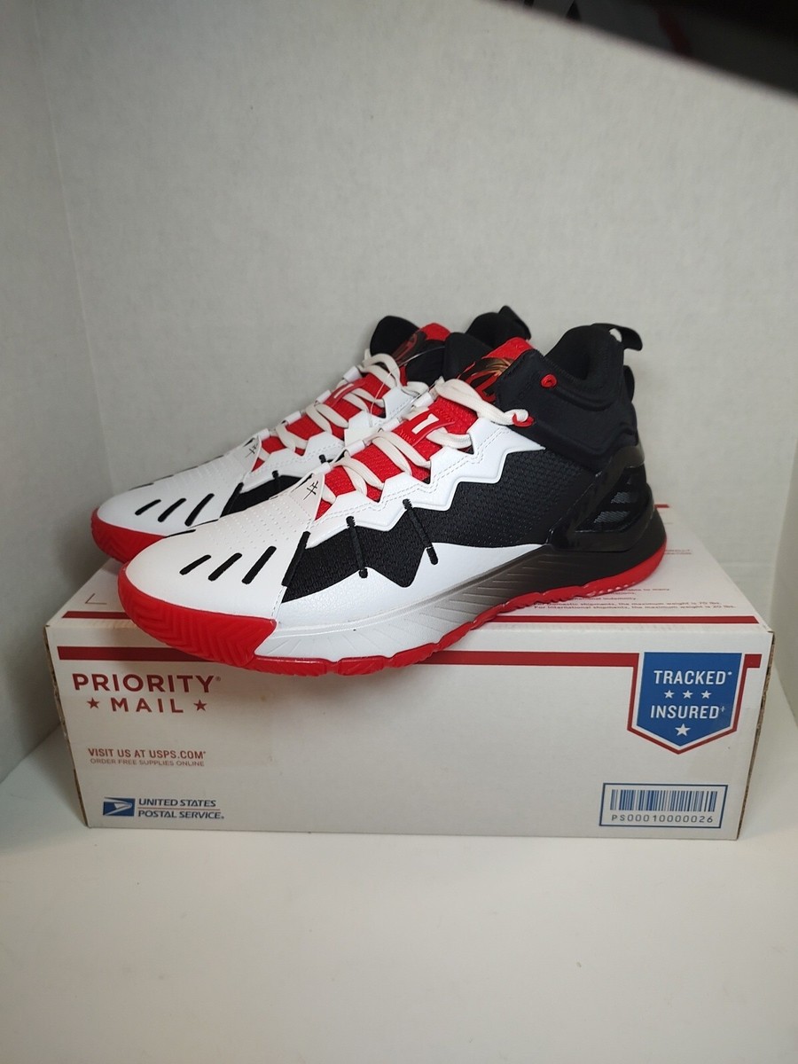 Adidas D Rose 'Son Of Chi' Red Black White Sneakers Basketball GW3830 Size 