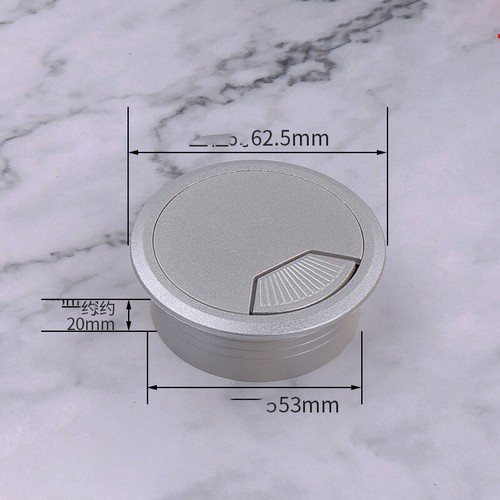 50mm/53mm/60mm/80mm Computer ABS Grommet Desk Table Cable Tidy Outlet Wire Cover - Picture 32 of 66