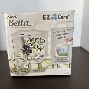 Marina Betta EZ Care Plus Aquarium Kit 1.35 gallon - White