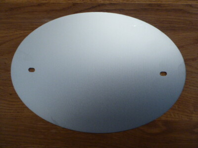 3 x CLASSIC ALLOY Vintage OVAL Racing Nummernschild Flat Track Scrambler MX