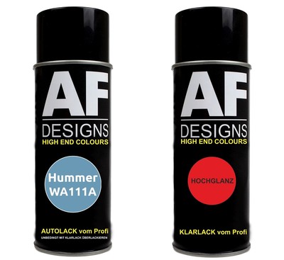 Autolack Spraydose Set Hummer WA111A Light Montana Blue Metallic