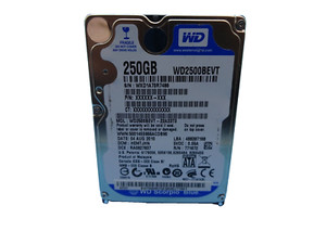 250 GB SATA WD WD2500BEVT - 22A23TO S/N: WXD1A70R7486 2,5 ZOLL #NFP917