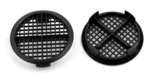 Timloc 70mm Plastic Round Circular Push In Soffit Air Vents:  25, 50, 100