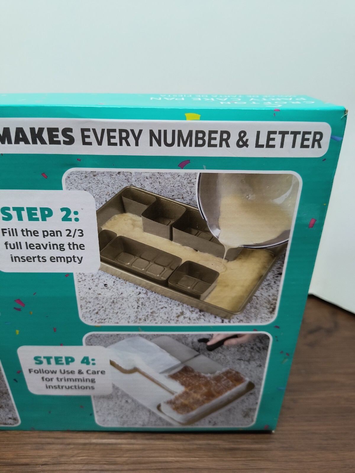 Crofton Party Cake Pan, NonStick, 10 Piece Set Makes Letters And