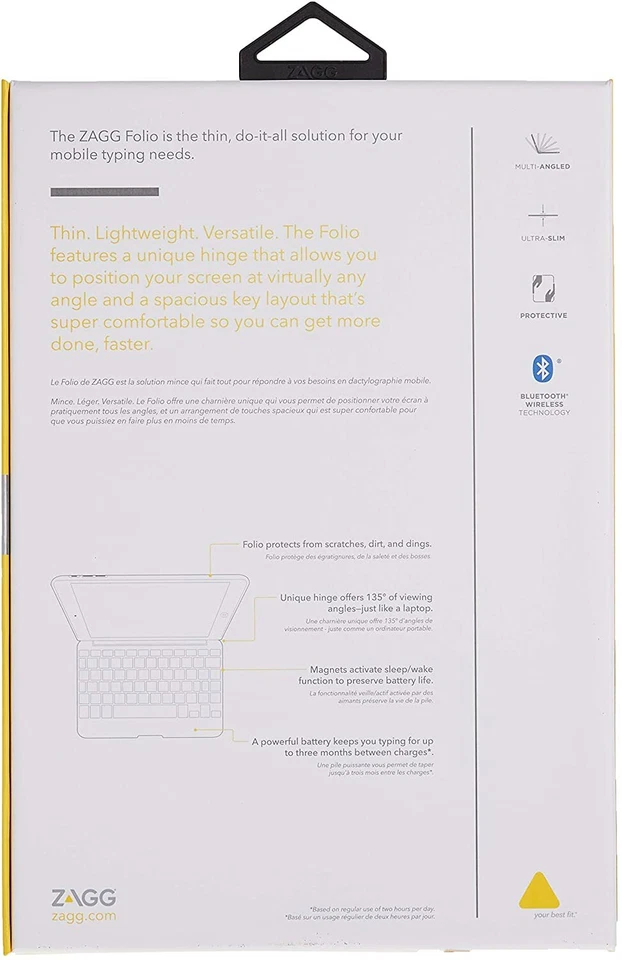 Zagg Type Wireless Keyboard Folio Cover Case iPad 6 2018 A1893, A1954 9.7" Sage - Image 3 of 4