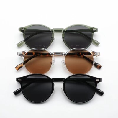 Women\'s Retro Round Acetate Polarized Sunglasses UV400 Classic Round Polarized Sunglasses Womens Vintage Acetate  main image 3