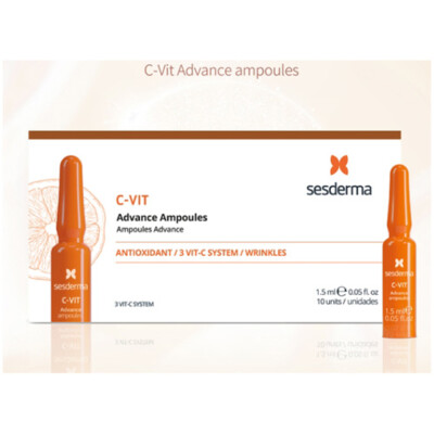 Sesderma C-Vit Serum Advance Ampoule set.free shipping