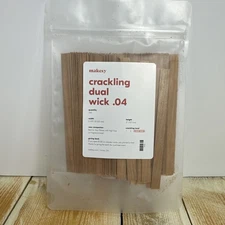 Makesy Crackling DisWood Wick .04” And  5” height, 100 Count Sealed Bag