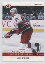 2002-03 ITG Be A Player Memorabilia Ruby 27/200 Jeff O'Neill #148 1s8