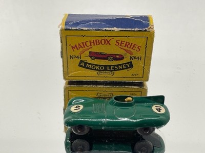MATCHBOX MOKO 41 JAGUAR D TYPE #41 - GMW -GREEN 3inch- GOOD IN B BOX - 102
