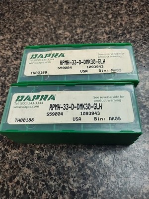 DAPRA RPMH-33-D-DMK30 -GLH. CARBIDE INSERTS 10PACK
