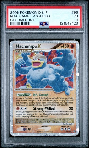 Machamp LV.X graded PSA 1 for sale on eBay