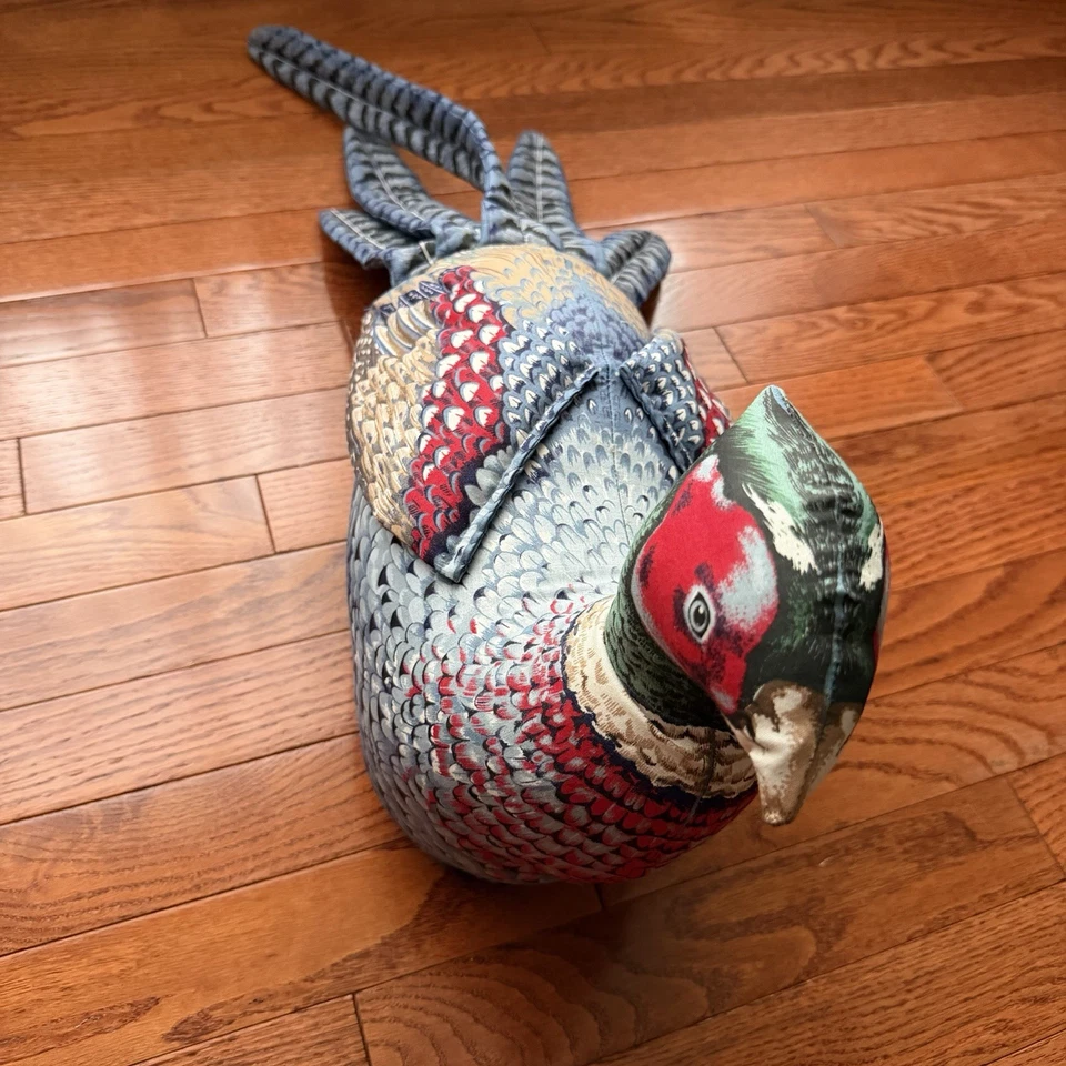 De Colección Anillo Cuello Faisán Relleno Tela Decoración Grande Lodge Cabaña Granja Rústico Foto 2 de 4