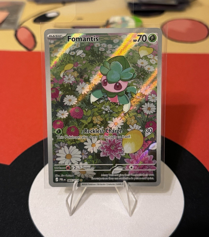 Pokémon TCG PBL Fomantis Illust Rare IR 085/084 English 2026 Ships quickly!