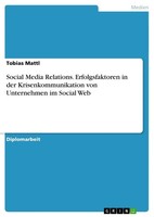 Tobias Mattl | Social Media Relations. Erfolgsfaktoren In Der...