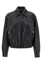 Versace Black Leather Jacket New & Authentic