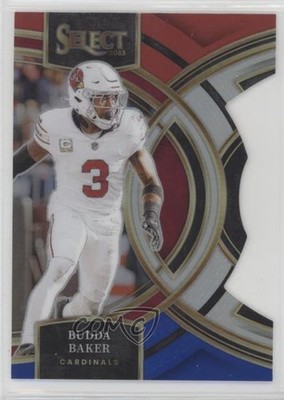 2023 Panini Select Premier Level Red & Blue Prizm Die-Cut Budda Baker #107 e9p