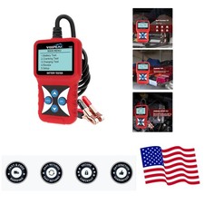 12V Car Battery Tester, Load Tester Automotive 100-2000 CCA Alternator Analyz...