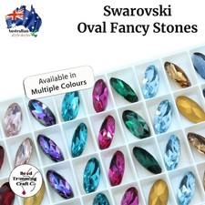 Swarovski 4123 Oval Fancy Crystal Stones - 18mm - 36pcs mixed pack - Vintage