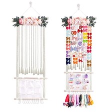 Hair Bows Holder Headband Organizer for Girls, Hair Clips Hanger Storage with...