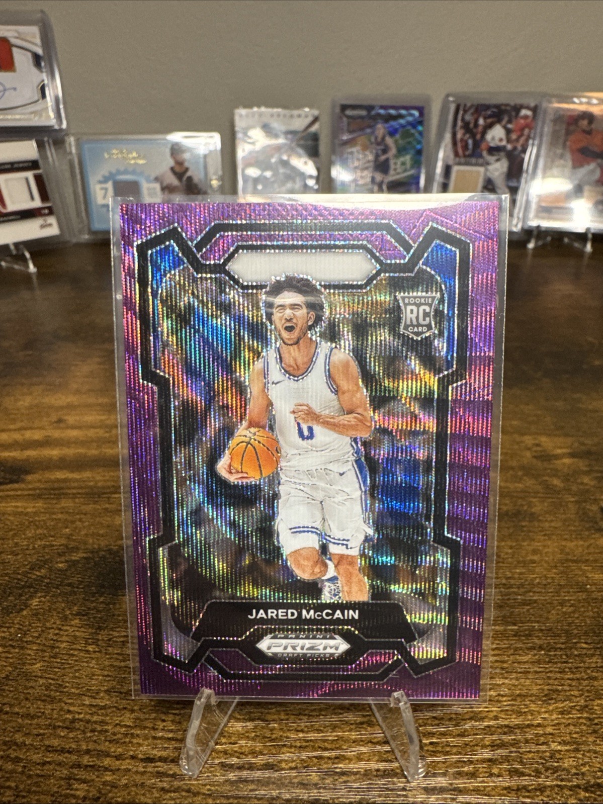 2024 Panini Prizm Draft Picks - Jared McCain #35 Purple Wave Prizm (RC)