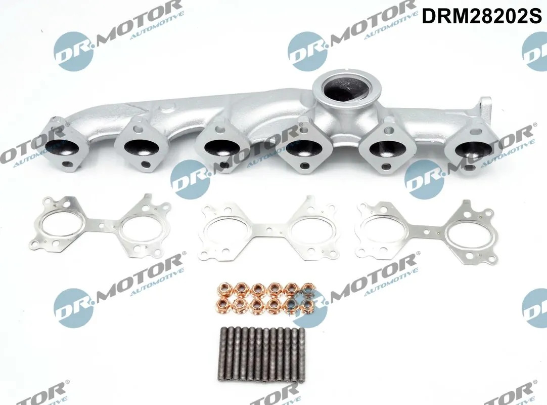 Collecteur d'échappement DRM28202S haute résistance thermique Dr. Motor Automotive