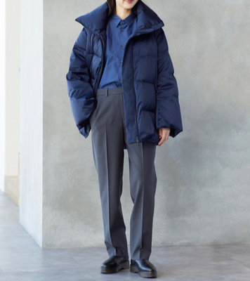 Uniqlo +J Down Volume Jacket Winter 2026 Jil Sander Navy / Black