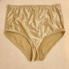 VTG Form Flex Silky Second Skin Satin High Waist Shaping Brief Panty XL