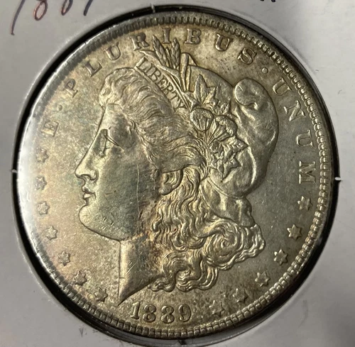(A) 1889 Nicely Toned SILVER XF MORGAN DOLLAR 1$