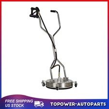 16.5" Pressure Washer Surface Cleaner Max.4000PSI Dual Handle w/4 Spinner Wheels