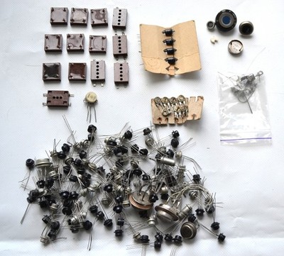 Set of Mix Silicon Power Block Diode, Zener Diode, PNP Transistor Soviet USSR