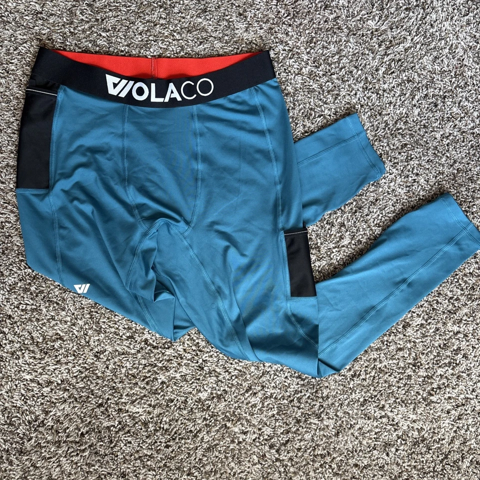 Wolaco Men's Fulton Compression Pants Athletic Running, Size XXL NWOT Pockets - Image 2 of 4