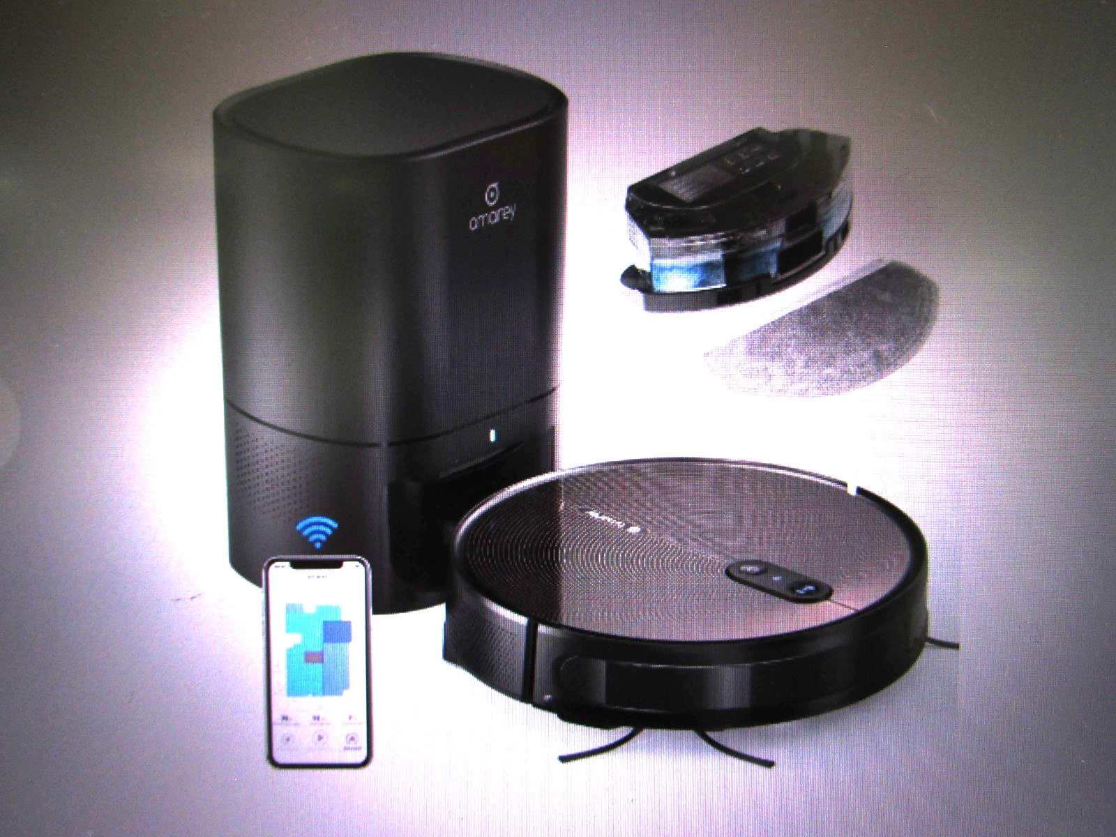 Robot Vacuum Self Emptying and Mop Combo A90+ Automatic Dirt Disposal Amarey NEW-image