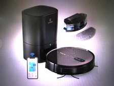 Robot Vacuum Self Emptying and Mop Combo A90+ Automatic Dirt Disposal Amarey NEW