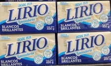 4X LIRIO LAUNDRY SOAP BARS ( JABON DE LAVANDERIA ) 4 BARS OF 400g EA - FREE SHIP