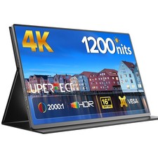 16'' 3840x2400 4K Portable Monitor Gaming Monitor IPS Display for PC Laptop