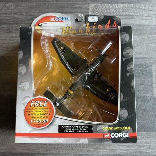Corgi Junkers JU87B-2 Stuka Luftwaffe Hans Ulrich Rudel WB99608 1/72 Die Cast - Picture 1 of 6