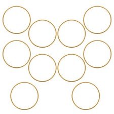 10 Pcs Macrame Rings Metal Craft Dreamcatcher Hoop Boho Wall Hanging