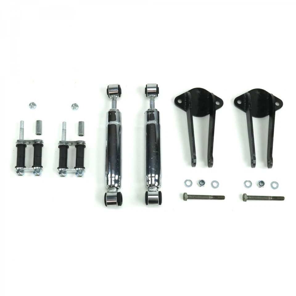 1935 - 1948 Ford Chrome Shock Kit with Mounts - Изображение 2 из 4