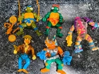 Lot of 5 TMNT Figures 1990s Vintage - Damaged/Dirty - For Parts or Repair